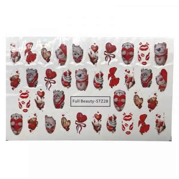 Valentins Box mit Nail Sticker